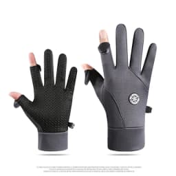 Winter Warm Gloves for Men Autumn Cycling Gloves Motorcycle Outdoor Sports Touch Screen Fleece Water-Repellent Non-slip Gloves