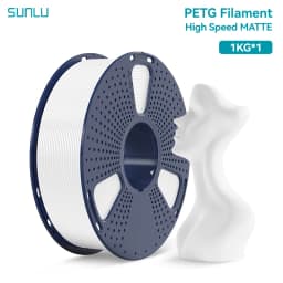 SUNLU High Speed PETG Filament 1.75mm +/- 0.02 MM 1kg Spool (2.2lbs) High Speed Printing Filament Fit Most FDM Printer