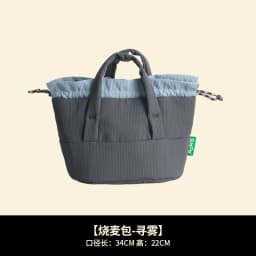 Canvas Drawstring Insulated Aluminum Foil Lunch Bag Handle Outdoor Travel Picnic Student Bento Handbag Lunch Storage Bags