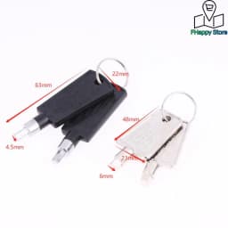 2Pcs Freezer Refrigerator Door Key Lock Pentagon Keys Part Accessories For Haier