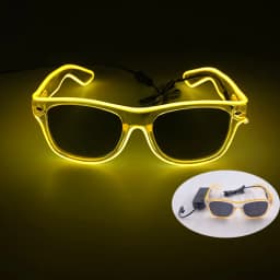 New Party Glasses Luminous Colorful LED Glasses Lighting Up Nightclub DJ Bar Music Dance Party Young Man Children Birthday Gift