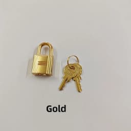 Platinum Lock Head Suitable for Hermès Basket Hanging Lock Hardware Accessories Pure Color Hanging Decoration