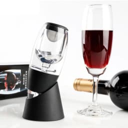 Professional Magic Red Wine Decanter Pourer with Filter Stand Quick Air Aerator Dispenser for Home Dining Bar Essential Set New