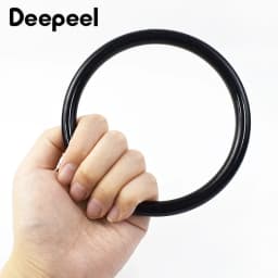 2/4Pcs Deepeel 10cm Acrylic Circular Handle for Bag Transparent Plastic Handbag Decorative Handles Resin Ring DIY Luggage Parts