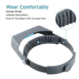 Head-mounted Double Lens Magnifying Glass with 4 Magnifications for Jewelry and Reading
