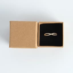 10pack Bulk Rings Box 4x4x3cm Brown Kraft Gift Cardboard Boxes Jewelry Necklace Earring For Women Packaging Case with Sponge