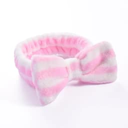 Stripe Polka Dots Leopard Coral Fleece Soft Headband Cross Top Knot Hairband Women Girls Wash Face Spa Headwear Hair Accessories