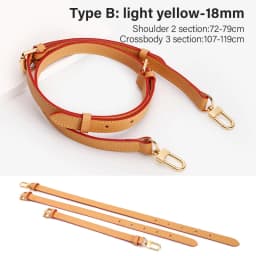 CRAZYSMITH Genuine Leather Bag Strap Replacement For LV Diane Bag Crossbody Handbag Adjustable Shoulder Belts DIY Accessories