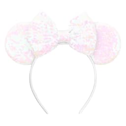 Cute Women Mouse Ears Leopard Print Headbands for Girls Baby Women Sequins 5"Bows Hair Accessories Adults Hairbands Kids Gift