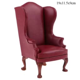 Doll house sofa furniture model simulation double leather sofa Miniature Furniture Armchair Sofa Footstool Doll Decor Toy
