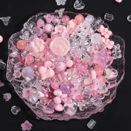 Cute Assorted Acrylic Beads Random Style Flower Butterfly Heart Beads for DIY Mobile Phone Chains Bracelets Jewelry Making 50g