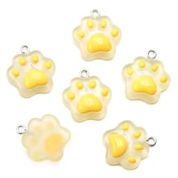 10pcs 20*22mm Mini Cartoon Cat Paw Charms For DIY Decoration Earrings Necklace Fashion Jewelry Accessories