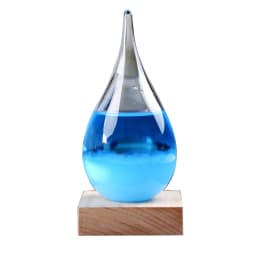 Crystal Transparent Storm Glass Bottle Barometer Bottles Weather Forecast Stylish Desktop Water Drop Weather Station Gift Decor
