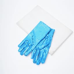 New double-sided gloves, monochrome sequined gloves, stage performance, fashion trend gloves A72