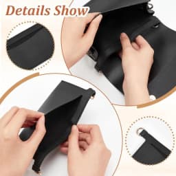 PU Leather Wallet Insert for Chain Strap with D Rings Purse Insert Organizer Purse Insert Women Crossbody Convert Liner Insert