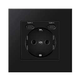 NYWP Wall USB Plug with EU Standard Double Plug 16A Wall Embedded AC 110V-250V New Style Panel Room Socket
