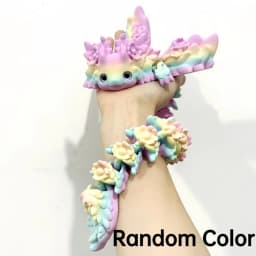 3D Print Toy Salamander Dragon Desktop Ornament 3D Print Animals Home Office Crafts Print Character Christmas Gift Action Figure