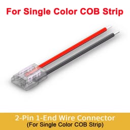 5pcs Flexible COB Strip Fast Connector 8mm 10mm Width COB Strip LED Tape FOB Solderless Joint Wire Right Angel Connectors