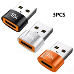 USB3.0 Type-C Data Adapter Type C 10A USB C Male To USB Female Converter For Macbook Xiaomi Samsung Fast OTG Connector 