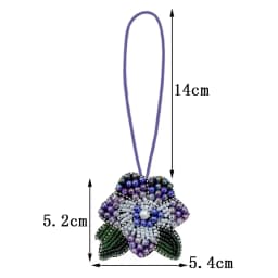 3D Beaded Patch Sequin Rhinestones Pearl Conch Cloth Patch Pendant Lanyard Decorative DIY for Bag Keychain Beading Applique