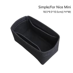 Durable Felt Handbag Insert Bag Storage Organization Purse Liner Bag Support Portable Internal Bag for For LV Nice Nano/Mini/BB