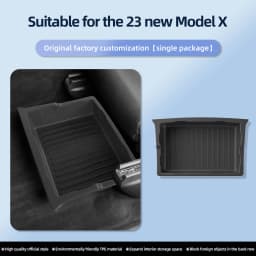LUCKEASY for Tesla Model X 2023-2026 Under Seat Storage Box Car Interior Accessories Drawer Type Storage Organizer Lower Case