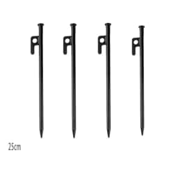 2/4 Pack Heavy Duty Steel Tent Stakes - Unbreakable & Inflexible,Super Strong for Camping, Weatherproof,Rust-Resistant