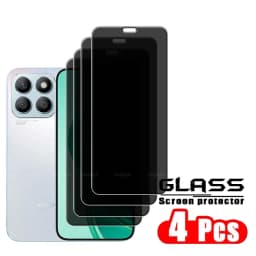 4Pcs For Honor X8B Glass Huawei Honor X8B Tempered Glass Protective HD 9H Privacy Anti-Spy Cover Glue Screen Protector Honor X8B