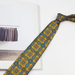 7.5cm Classic Men's Retro Pattern Tie Fashion Wedding Tie Soft And Comfortable 100% Micro Fiber