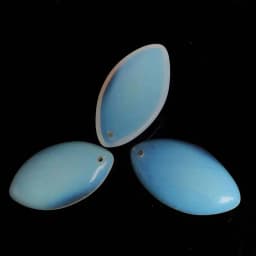 Natural Stone Purple Green Blue Black Striped Agates Beads Marquise Cabochons Stone Pendant 28x45mm For Jewelry Making