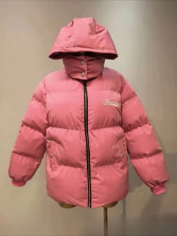 Puffer Padded Cotton Jacket Harajuku Warm Thicken Coat Vintage Zip Up Outerwear Casual Streetwear Y2k Outfit Women's Winter Coat