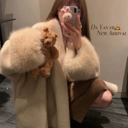New Autumn Winter Environmentally Friendly Imitation Mink Fur Coat Women's Celebrity Style Loose Version Fashion Coat
