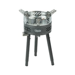 8800W High Power Camping Gas Stove Portable Split Burner Preheating Tube Wind Shield Folding Legs Butane Alpine LPG Canister