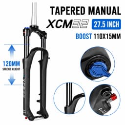 SR SUNTOUR X1 Bicycle Forks Air Suspension Fork 120mm Travel QR 100x9MM BOOST 110x15MM 27.5 29 Mountain Bike Air Fork