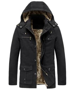Military Cargo Coat Mens Thick Warm Man Jacket Winter Parkas Casual Cotton Padded Jacket Male Multi-Pocket Fur Hoodies Men Parka
