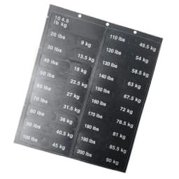 Weight Stickers Self-Adhesive Weight Stack Labels Gym Equipment Weight Plate Sticker Fitness Equipment Stickers