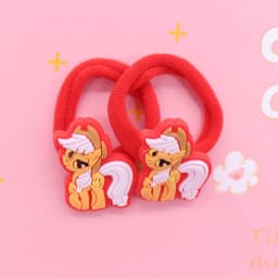 2Pcs/Set Sweet Cake Ice Cream Shape Hair Accessories Colorful Nylon Headband Kids Ponytail Holder Scrunchie Ornaments Gift