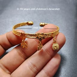 20 Styles Dubai Gold Color Baby Bangles For Kids Baby Promotion Sale Child Birthday Gifts Children'S Bracelets