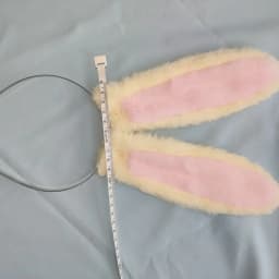 Chiikawa Usagi Bunny Ears Headband - Furry Rabbit Ears Cosplay Hairband for Anime Fans Halloween Party Costume Props Gift