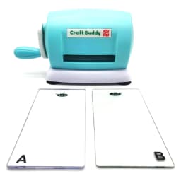 3.35 Inch Wide Opening Die Cutting and Embossing Machine, Multi-functional Manual Craft Machine with Cutting A&B Plate, 6 Stylish Colors for Scrapbooking, Card Making, Handmade Paper Art DIY Crafts