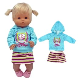 for 40cm Nenuco Doll Winter Clothes Coat Santa Claus 16 Inch Baby Doll Outfits Children Gift Toys Wears