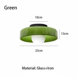 Modern Vintage Glass Ceiling Light Hallway Balcony Kitchen Light Bedroom Ceiling Light Multi-Colored Glass