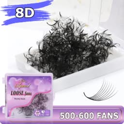 AGUUD 3D-20D Loose Fans Lash Mixed Length Sharp Pointy Stem Promade Volume Fans Eyelash Extension Thin Base Russian Volume Cilio