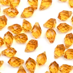 Austrian Crystal Teardrop Glass Beads 50pcs Briolette Waterdrop Pendant Loose Beads for Jewelry Making Bracelet DIY