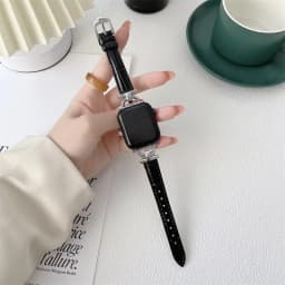 Genuine Band For Apple Watch Leather strap 41mm-45mm 49mm 38mm 40mm 42mm 44mm Slim bracelet iwatch series ultra 2 9 8 7 6 5 4 3