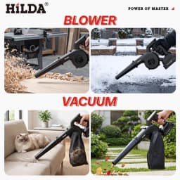 HILDA 21V Wireless Air Blower Vacuum 2-in-1 Wash Blow Dual Function Portable Electric Dust Blower Cleaner For Dust Removal