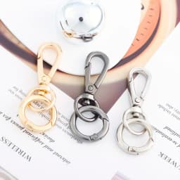 2PCS Swivel Clasp Clip, Double Opening Snap Hook Metal Swivel Clasps Lanyard Snap Hook Clasp for Keychains Bags Purses Lanyard