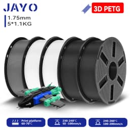 JAYO 3D PETG/ High Speed Matte PETG / PLA Classic Printer Filament 1.75mm 3D Printer Filament 5.5KG Neatly Wound PETG for 3D