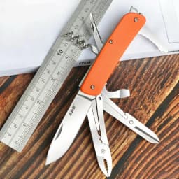 SANRENMU 18 IN 1 Tactical Folding Knife Multitool with Blade Camping Survival EDC Hiking Outdoor Equipment Carbon Fiber