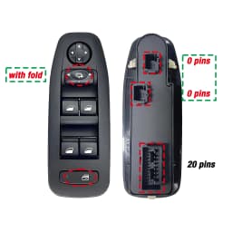 96749624ZD For Peugeot 208 2008 Hatchback 2013 2014 2015 2016 2017 2018 2019,Left Driver Side Master Power Window Control Switch